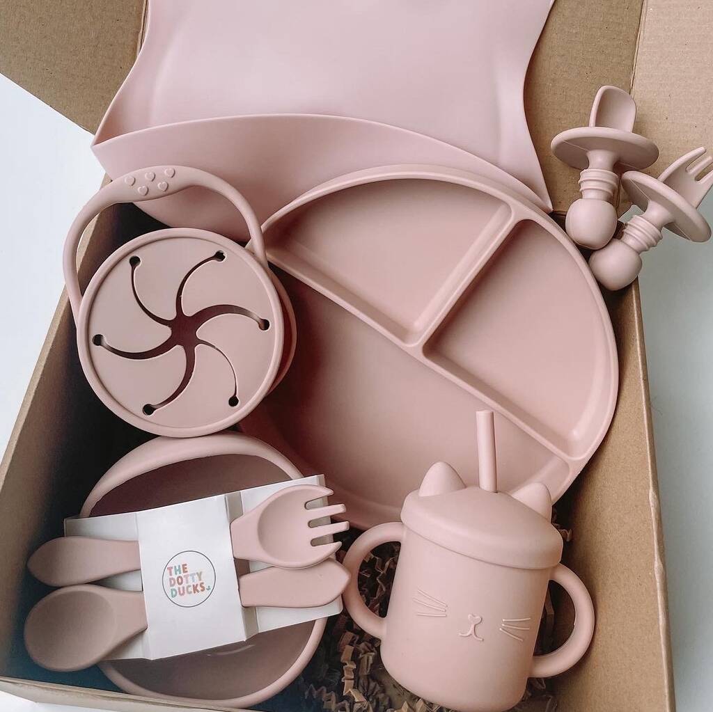 Rose Complete Silicone Weaning Set