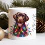 Personalised Labrador In Christmas Lights, thumbnail 3 of 12