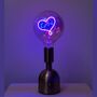 Love Rechargeable Retro Neon Brass Lamp, thumbnail 2 of 5