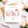 Fairy 1st Birthday Card, Pink Birthday Card For Daughter, Granddaughter, Any Relationship, thumbnail 1 of 2