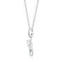 Sterling Silver Pointe Ballet Shoe Charm Necklace, thumbnail 3 of 9