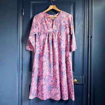 Kaftan Florence Nightdress In Juliet Print, 4 of 7