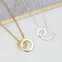 Personalised Silver Or Gold Plated Infinity Necklace, thumbnail 1 of 5