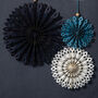 Blue And White Christmas Snowflake Hanging Decorations, thumbnail 5 of 5