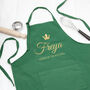 Personalised Contemporary Queen Of The Kitchen Apron, thumbnail 7 of 12