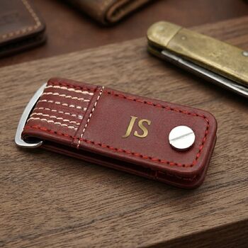Cricket Leather Key Holder, 4 of 11