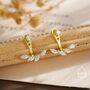 Marquise Cz Cluster Ear Jacket In Sterling Silver, thumbnail 5 of 12