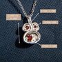 Garnet And Recycled Silver Birthstone Necklace, thumbnail 4 of 7