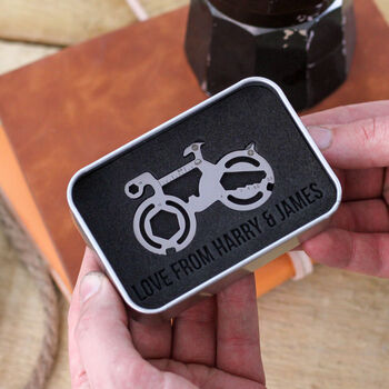 Personalised Road Bike Cycling Travel Tool Gift For Dad, 2 of 11