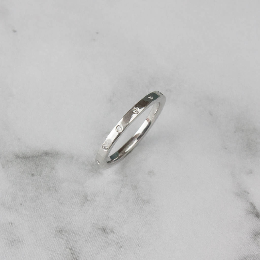 Diamond Eternity Ring In White Gold By Mabel Hasell 