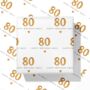 Personalised 80th Birthday Gold Style Wrapping Paper, thumbnail 1 of 2