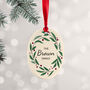 Personalised Family Wreath Christmas Decoration, thumbnail 2 of 12