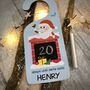 Personalised Santa Countdown To Christmas Door Hanger, thumbnail 2 of 2