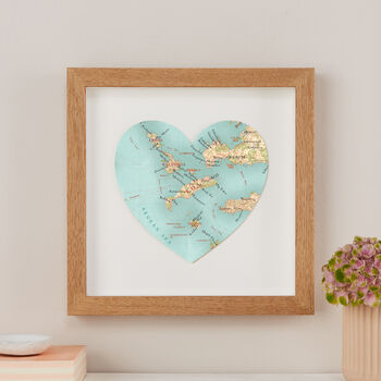 Personalised Location Kos Map Heart Print, 3 of 3
