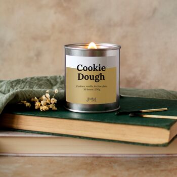Cookie Dough Scented Wood Wick Candle For Bakery Lovers, 2 of 7