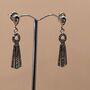 Dangle Sterling Silver Marcasite Earrings, thumbnail 1 of 2