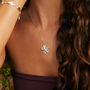 Silver Blossom Flower Necklace, thumbnail 1 of 4