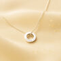 Sterling Silver Family Mini Eternal Rings Personalised Necklace, thumbnail 7 of 12