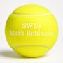 Personalised Tennis Ball With Sw19 Wimbledon Post Code, thumbnail 9 of 11