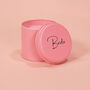 Personalised Bride Pink Tin Candle, thumbnail 2 of 3