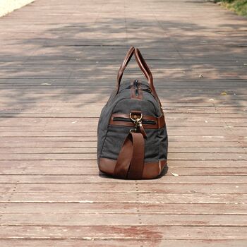 Large Canvas Holdall Duffel, 8 of 10