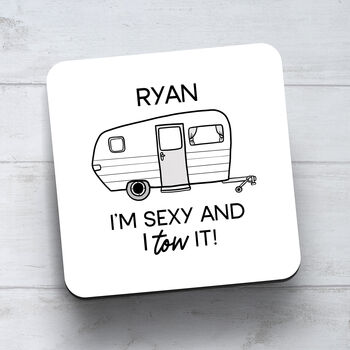 Personalised Caravan Mug 'I'm Sexy And I Tow It', 3 of 3