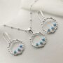 Sterling Silver Opalite Splash Necklace, thumbnail 3 of 7