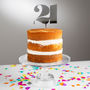Personalised Elegant Age Cake Topper, thumbnail 2 of 4