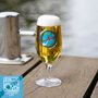 Personalised Canoe Printed Stemmed Beer Glass, thumbnail 2 of 7