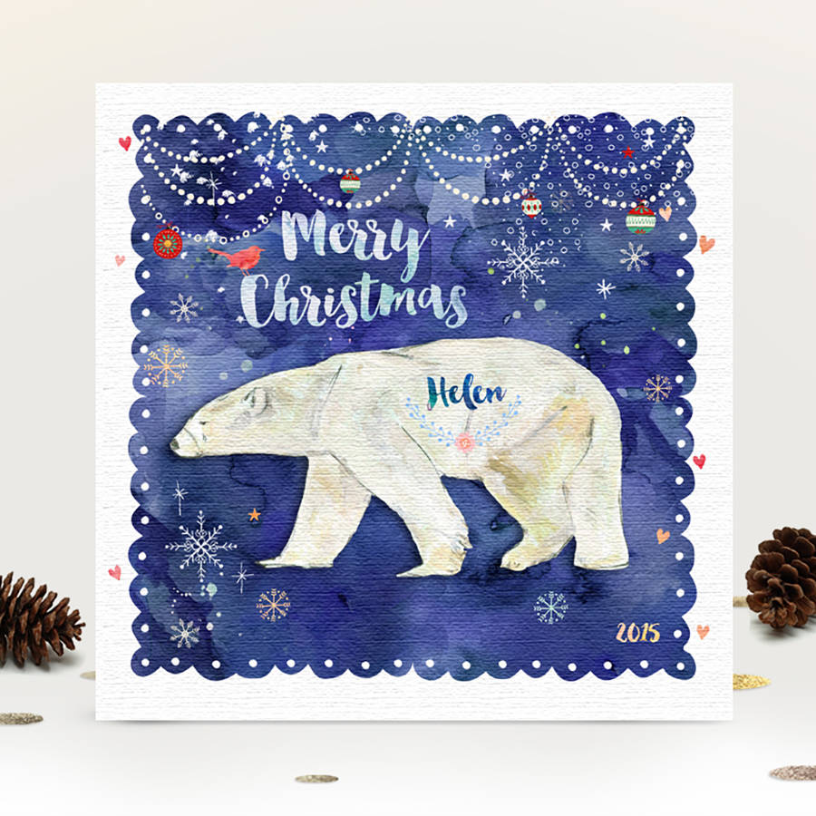 personalised polar bear