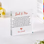 Dad And Me Personalised Daddy Plaque Gift, thumbnail 3 of 5
