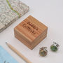 Personalised Silver Map Cufflinks And Box For Him, thumbnail 3 of 3