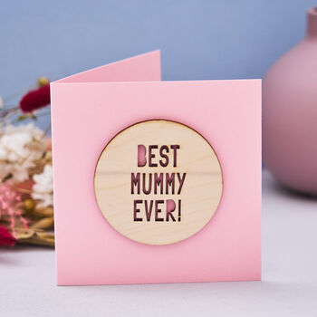 Most Wonderful Mum Personalised Mother's Day Card, 4 of 5