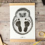 Personalised Baby Hedgehog Footprint Kit, thumbnail 1 of 5
