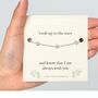 In Loving Memory Keepsake With A Gold Plated Or Silver Plated Star Bracelet And Card, thumbnail 2 of 6