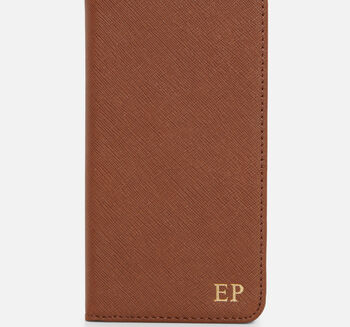 Personalised Leather Flip Phone Case, 5 of 12