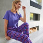 Women's 'Lomond' Tartan Brushed Cotton Pyjama Trousers, thumbnail 2 of 3