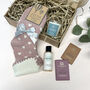 Cosy Night Socks, Candle And Chocolate Natural Gift Set, thumbnail 2 of 8