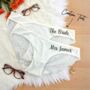 Bridal Wedding Knickers Something Blue Bride Gift, thumbnail 5 of 8