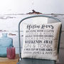 Personalised 'Loves' Cushion Cover, thumbnail 1 of 5