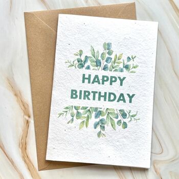 Plantable Wildflower Seed Birthday Card A5 Size, 2 of 10