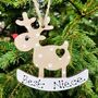 Personalised Niece Decoration Reindeer Christmas Tree, thumbnail 1 of 2