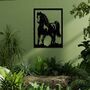 Metal Horse Hanging Wall Art Bold Stallion Silhouette Design, thumbnail 1 of 10