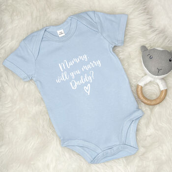 Proposal Babygrow. Mummy Will You Marry Daddy, 3 of 5