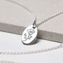 Sterling Silver September Birth Flower Necklace, thumbnail 1 of 7