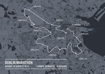 Personalised Dublin Marathon Poster, 4 of 11