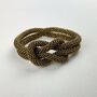 Fair Trade Handmade Glass Bead Knot Tube Bracelet, thumbnail 7 of 12