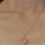 Carved Botan Cherry Quartz Necklace, thumbnail 4 of 9