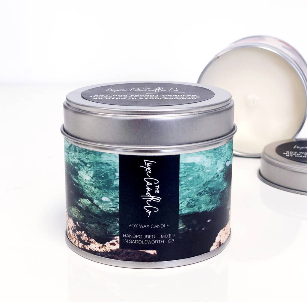 Ibiza Scented Soy Wax Holiday Candle By The Luxe Candle Co ...