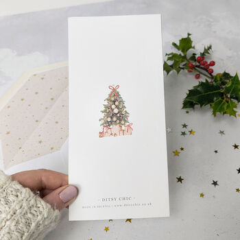 Christmas Tree Personalised Scratch Gift Card, 9 of 9